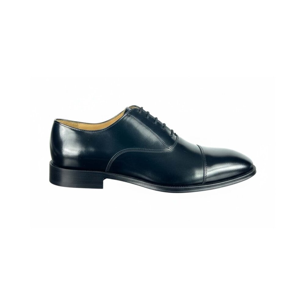 Milo Men’s Black Abrasivado Oxford – Italian Leather Dress Shoes